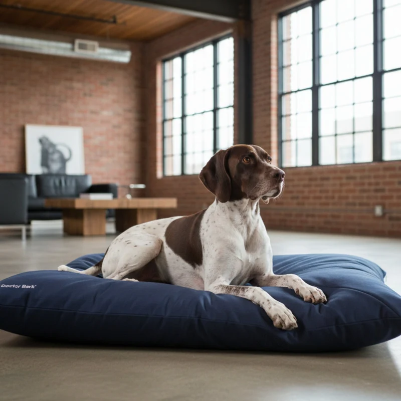 Doctor Bark Country-Kissen – Ergonomisches Hundebett mit weicher Füllung, waschbar & allergikerfreundlich für gesunden Schlaf