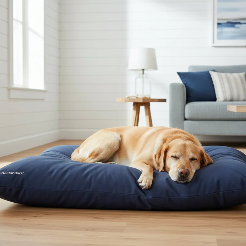 Doctor Bark Country-Kissen – Ergonomisches Hundebett mit weicher Füllung, waschbar & allergikerfreundlich für gesunden Schlaf