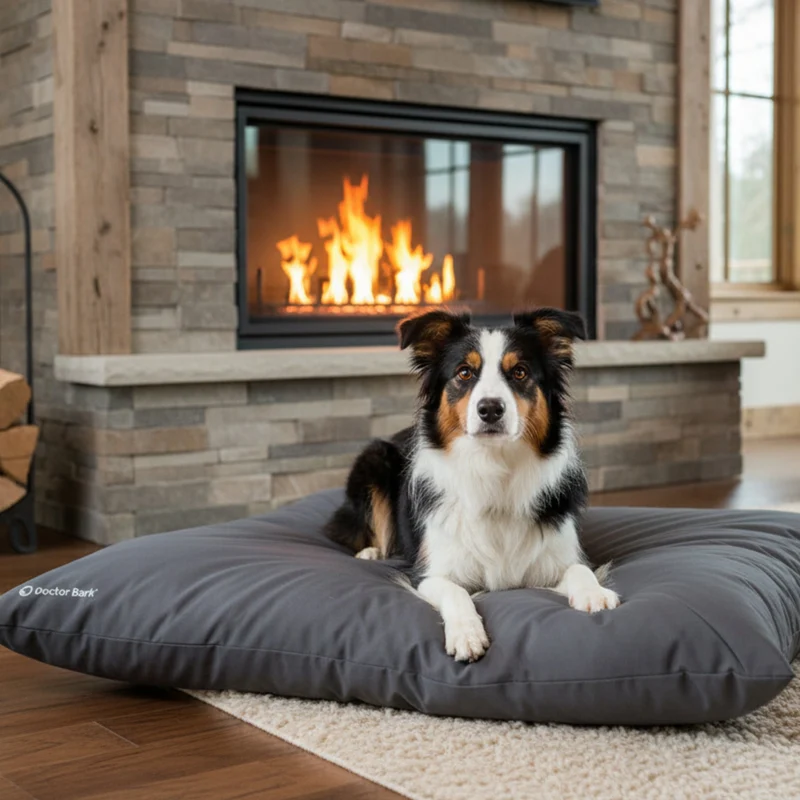 Doctor Bark Country-Kissen – Ergonomisches Hundebett mit weicher Füllung, waschbar & allergikerfreundlich für gesunden Schlaf