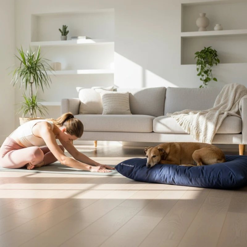 Doctor Bark Country-Kissen – Ergonomisches Hundebett mit weicher Füllung, waschbar & allergikerfreundlich für gesunden Schlaf