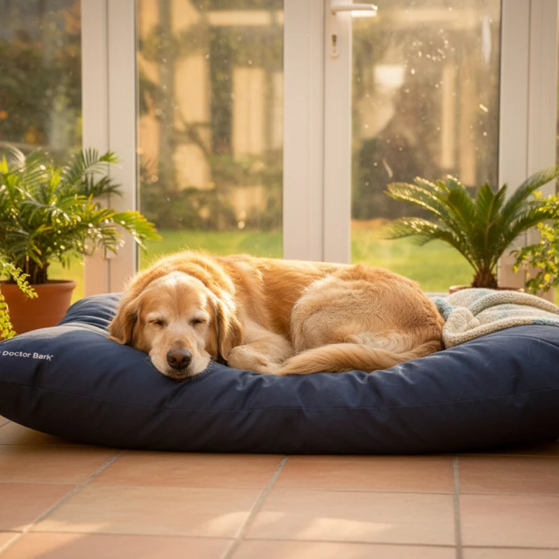 Doctor Bark Country-Kissen – Ergonomisches Hundebett mit weicher Füllung, waschbar & allergikerfreundlich für gesunden Schlaf