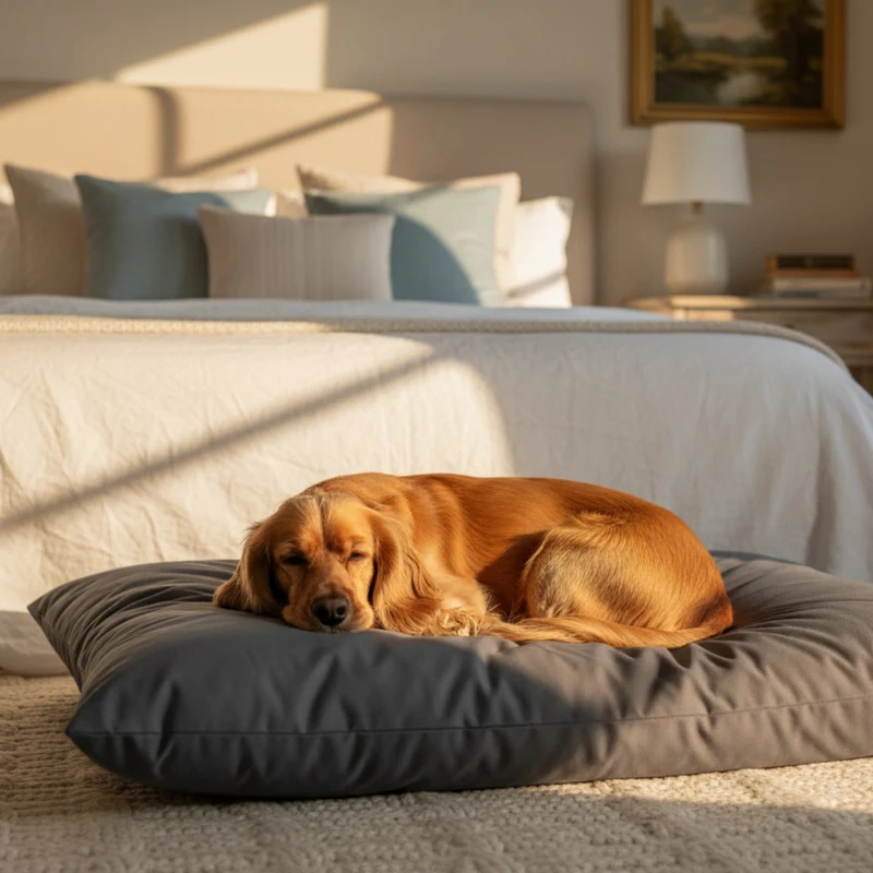 Doctor Bark Country-Kissen – Ergonomisches Hundebett mit weicher Füllung, waschbar & allergikerfreundlich für gesunden Schlaf
