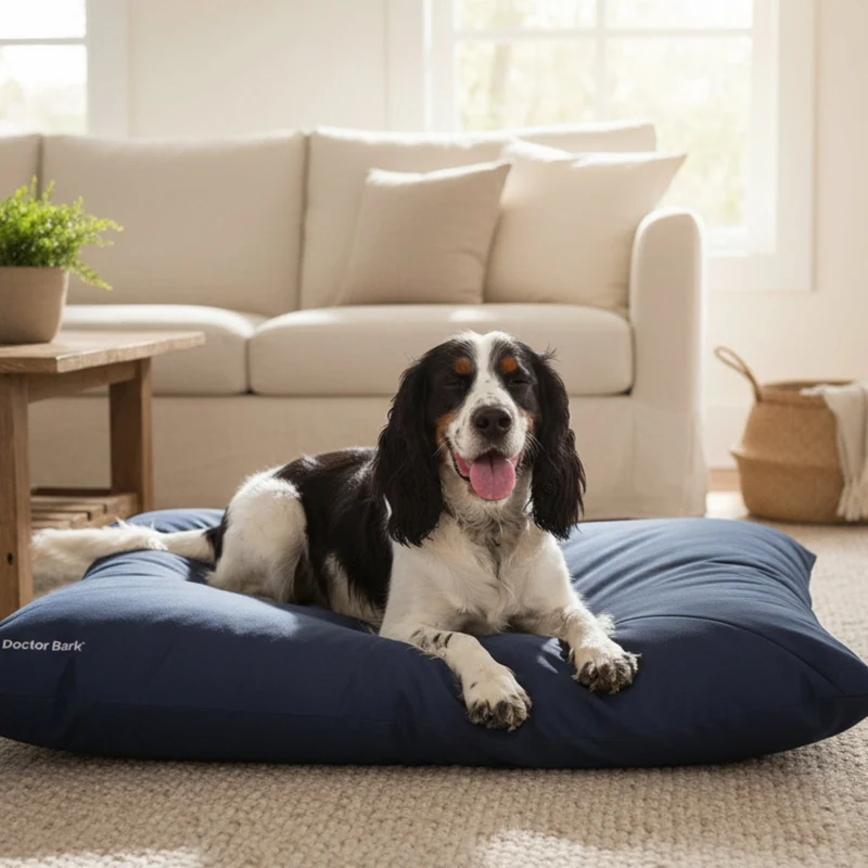 Doctor Bark Country-Kissen – Ergonomisches Hundebett mit weicher Füllung, waschbar & allergikerfreundlich für gesunden Schlaf