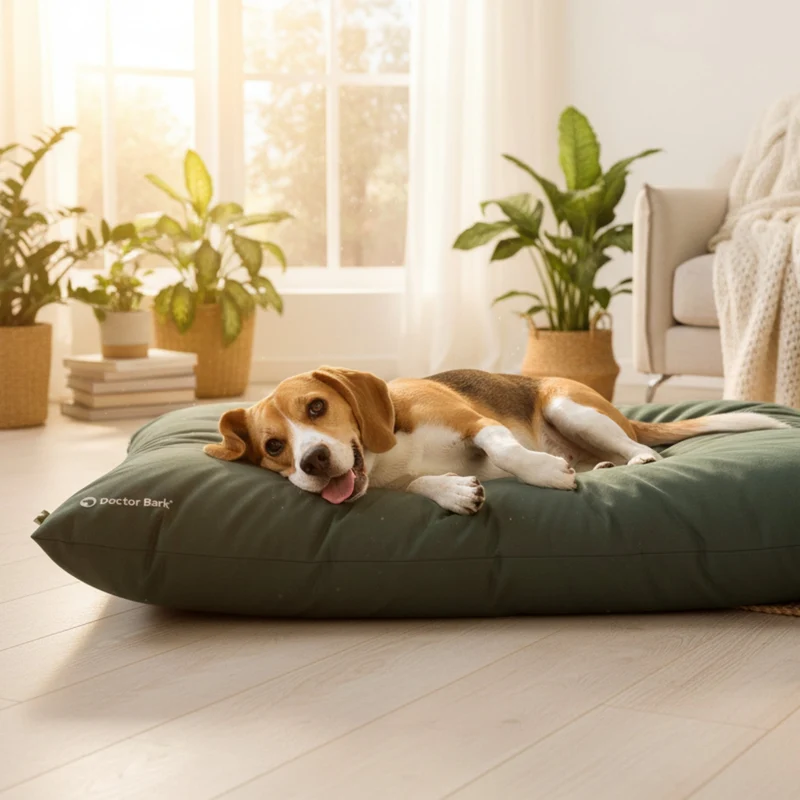 Doctor Bark Country-Kissen – Ergonomisches Hundebett mit weicher Füllung, waschbar & allergikerfreundlich für gesunden Schlaf