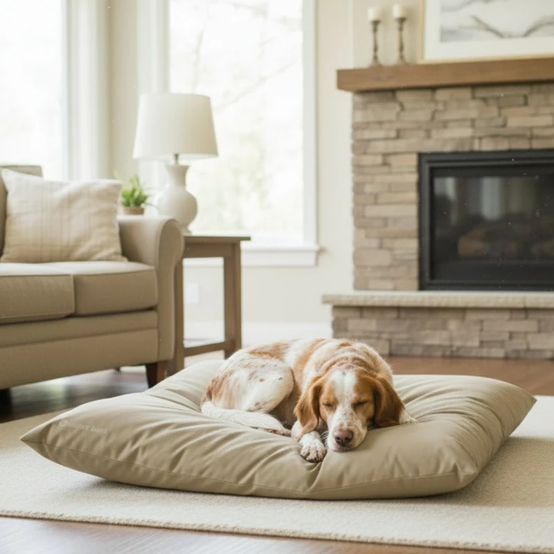 Doctor Bark Country-Kissen – Ergonomisches Hundebett mit weicher Füllung, waschbar & allergikerfreundlich für gesunden Schlaf