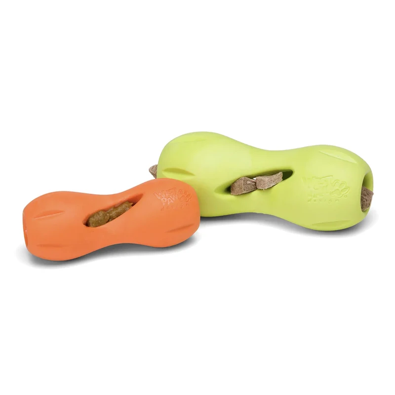 West Paw Zogoflex Qwizl – Robustes, schwimmfähiges Hundespielzeug mit Leckerlie-Funktion für aktive Hunde