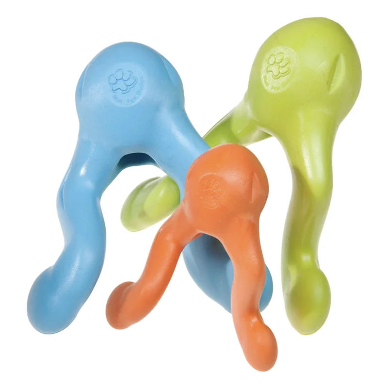 West Paw Zogoflex Tizzi – Interaktives Intelligenzspielzeug für gelangweilte & unterforderte Hunde | Robust, schwimmfähig & befüllbar