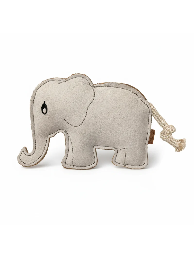 BUDDY. Hundespielzeug aus Leder "Elefant"