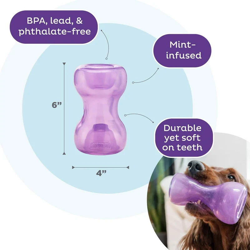 Planet Dog Orbee-Tuff Double Snoop – Interaktives Intelligenzspielzeug & Leckerli-Dispenser für langanhaltende Beschäftigung