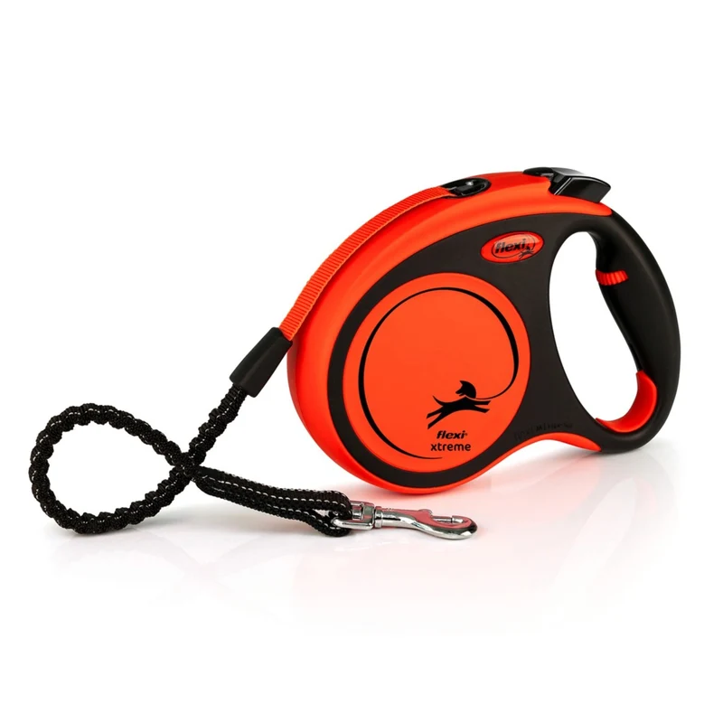Flexi Xtreme Gurtleine – Extrem beißfeste Roll-Hundeleine mit 8m Auslauf für große, aktive Hunde