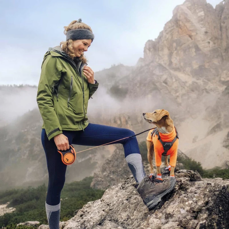 Flexi Xtreme Gurtleine – Extrem beißfeste Roll-Hundeleine mit 8m Auslauf für große, aktive Hunde