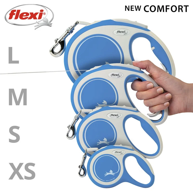 Flexi New Comfort Gurtleine – Ausziehbare Hundeleine mit ergonomischem Griff für maximale Bewegungsfreiheit und sichere Kontrolle