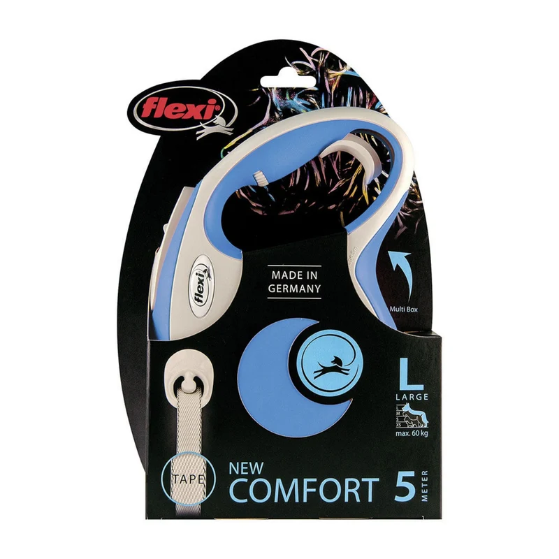 Flexi New Comfort Gurtleine – Ausziehbare Hundeleine mit ergonomischem Griff für maximale Bewegungsfreiheit und sichere Kontrolle