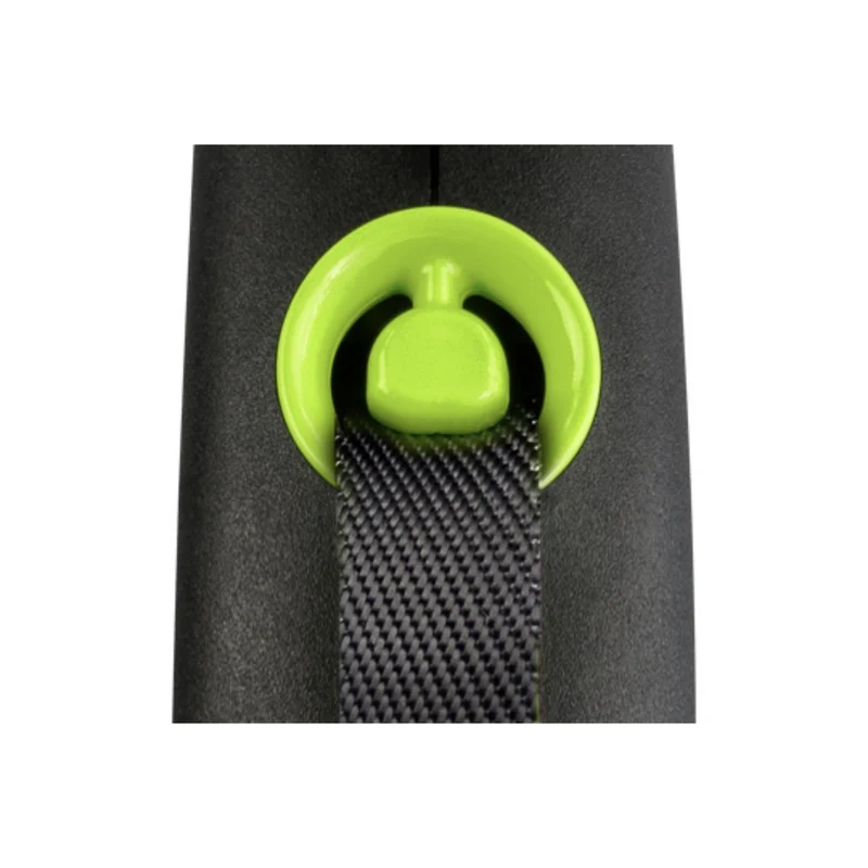 Flexi Black Design Gurtleine – Ausziehbare Hundeleine mit Bremssystem für mittelgroße bis große Hunde, 5m Gurt in stylischen Farben