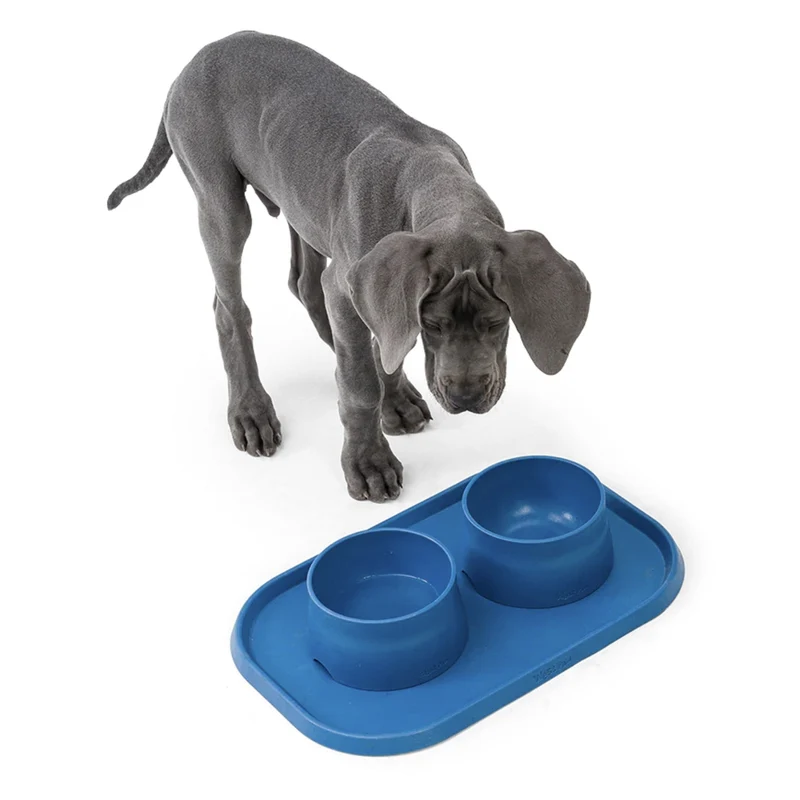West Paw Seaflex Doggie Placemat – Rutschfeste Napfunterlage für saubere Fütterung
