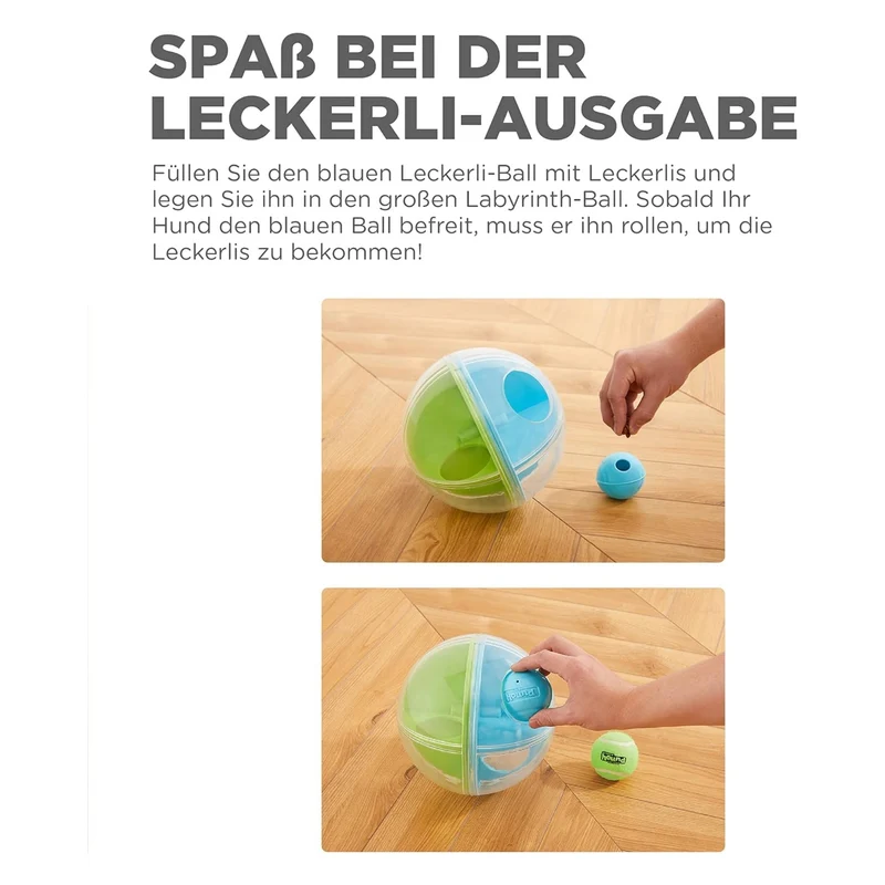 Nina Ottosson A-Maze Ball – Interaktives Intelligenzspielzeug für mentale Auslastung & Beschäftigung – Level 2
