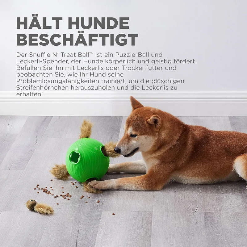 Nina Ottosson Snuffle N' Treat Ball – Intelligenzspielzeug gegen Langeweile - Level 2