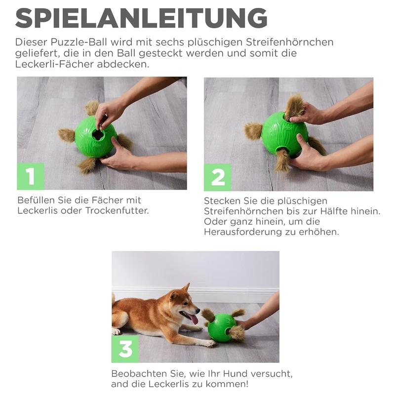Nina Ottosson Snuffle N' Treat Ball – Intelligenzspielzeug gegen Langeweile - Level 2
