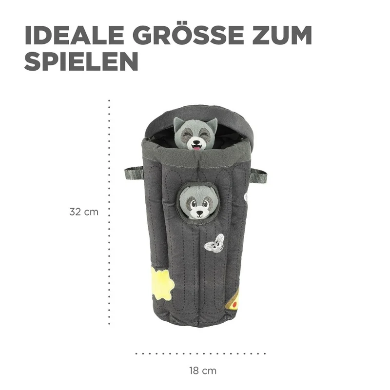 Outward Hound Hide a Raccoon Intelligenzspielzeug – Interaktives Versteckspiel gegen Langeweile für intelligente Hunde