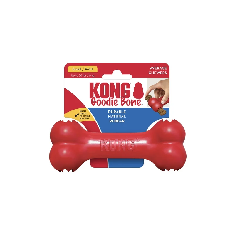 KONG Goodie Bone – Interaktives Kauspielzeug mit Leckerli-Füllung gegen Langeweile & Zerstörungsdrang