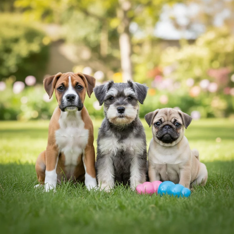 KONG Puppy Kauspielzeug aus Naturkautschuk – Welpensicheres Kau- & Intelligenzspielzeug für gesunde Zähne & entspanntes Zahnwachstum