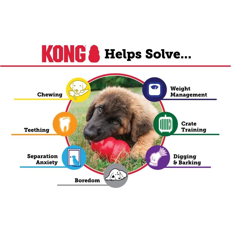 KONG Classic – Das Original Kauspielzeug für Hunde | Unzerstörbar, befüllbar & zahnpflegend