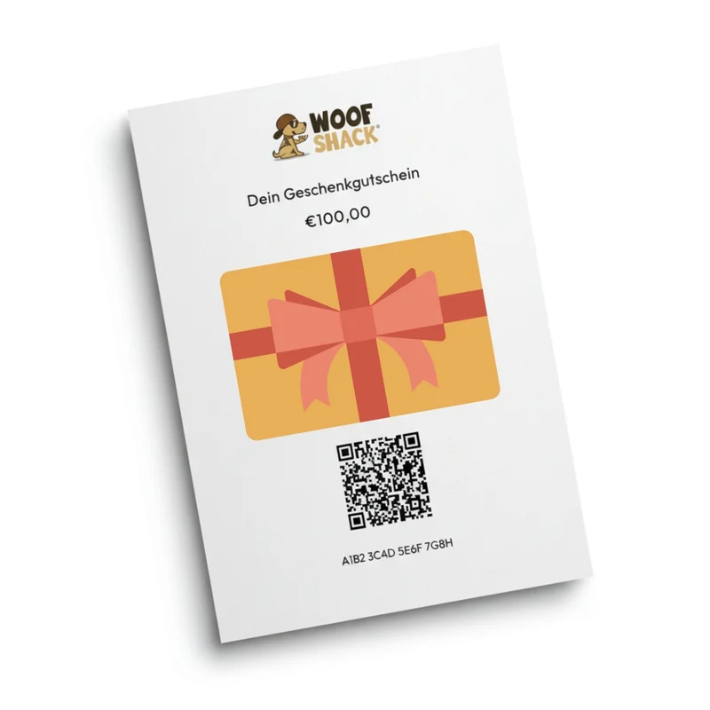 Woofshack Geschenkgutschein – Die perfekte Geschenkidee für Hunde- & Katzenliebhaber
