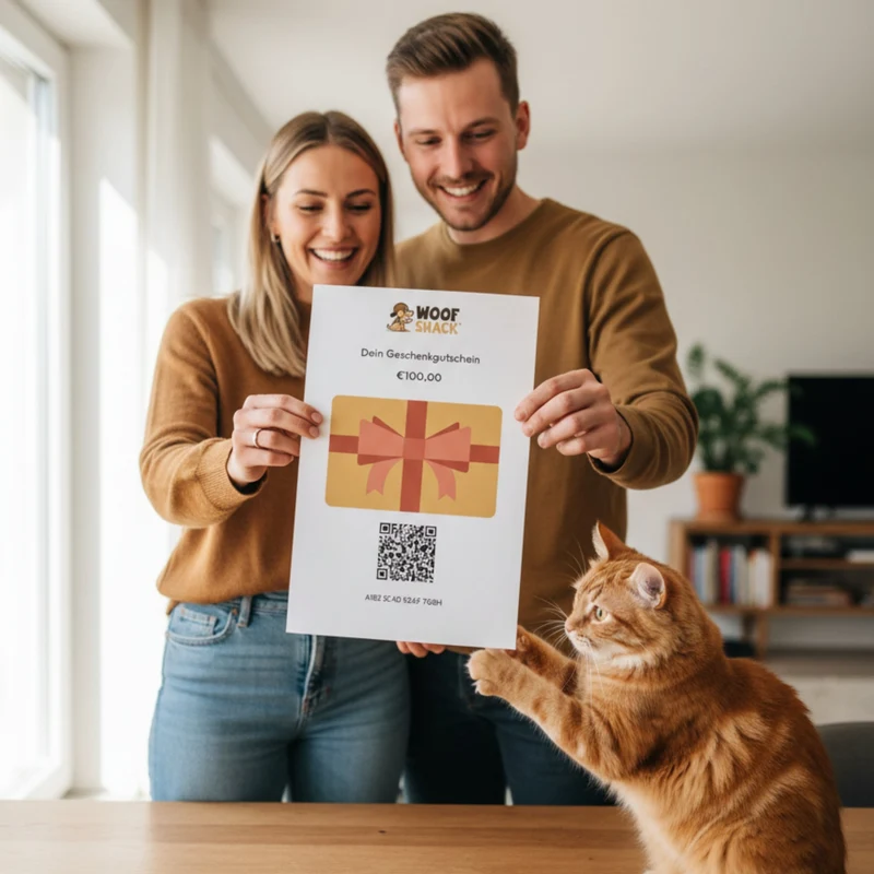 Woofshack Geschenkgutschein – Die perfekte Geschenkidee für Hunde- & Katzenliebhaber