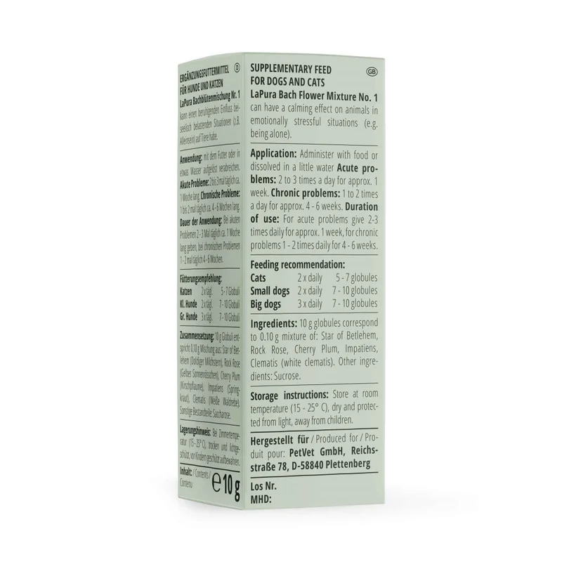 LaPura Bachblüten Nr. 1 - 10 g (ca. 1200 Globuli)