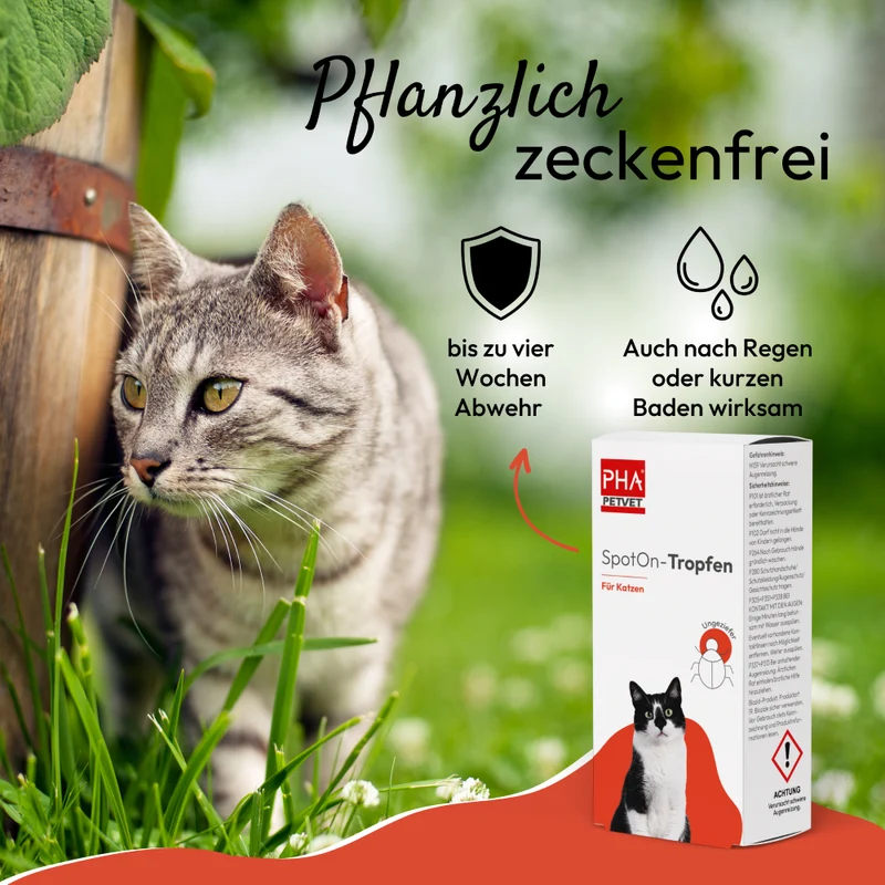 PHA Spot-onTropfen für Katzen 2 x 1,5 ml - 3 Stück