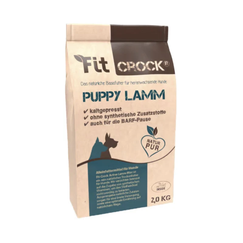 cdVet Fit-Crock Puppy Lamm – Kaltgepresstes Welpenfutter für optimales Wachstum & gesunde Entwicklung