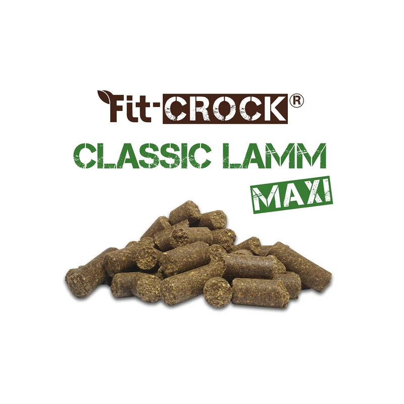 cdVet Fit-Crock Classic Lamm Maxi - Kaltgepresstes Trockenfutter für große Hunde mit empfindlicher Verdauung