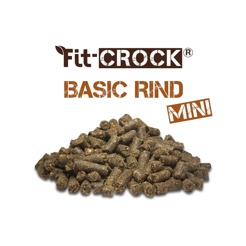 cdVet Fit-Crock Basic Rind Mini – Kaltgepresstes Premium-Trockenfutter für kleine Hunde mit natürlichem Rind, schonend verarbeitet für optimale Verdauung und Vitalität