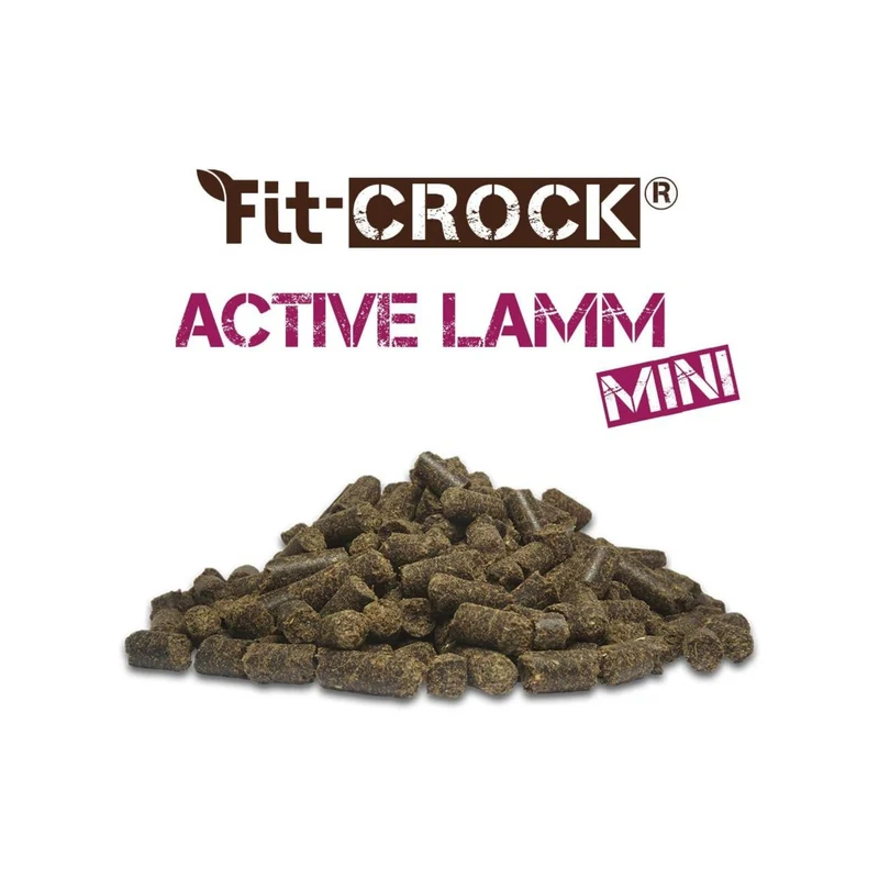cdVet Fit-Crock Active Lamm Mini – Kaltgepresstes Premium-Trockenfutter für aktive Hunde mit empfindlicher Verdauung