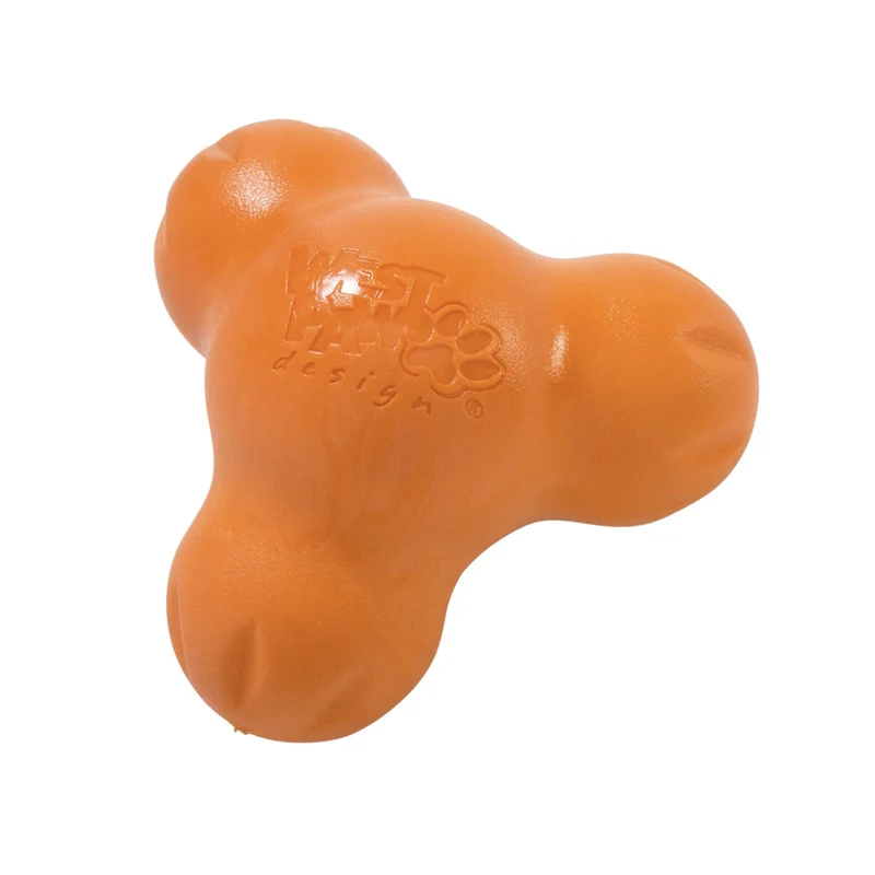 West Paw Zogoflex Tux - Robustes Kauspielzeug & Wurfspielzeug für aktive Hunde | Schwimmfähig & befüllbar mit Leckerlis
