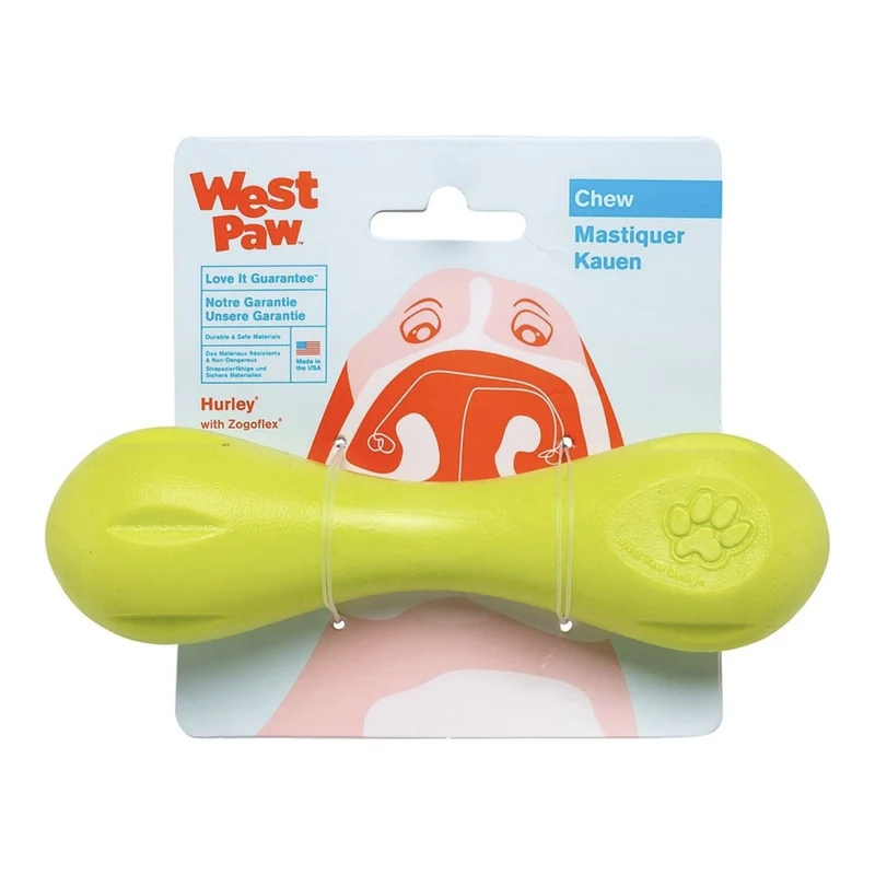West Paw Zogoflex Hurley – Robustes Kauspielzeug für Hunde, schwimmfähig & spülmaschinenfest