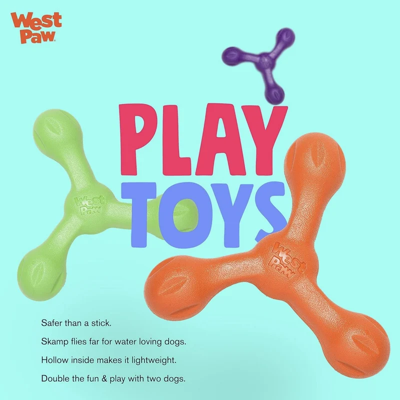 West Paw Zogoflex Skamp – Robustes Hundespielzeug für aktive Hunde | Flexibel, Kauresistent & Spülmaschinenfest