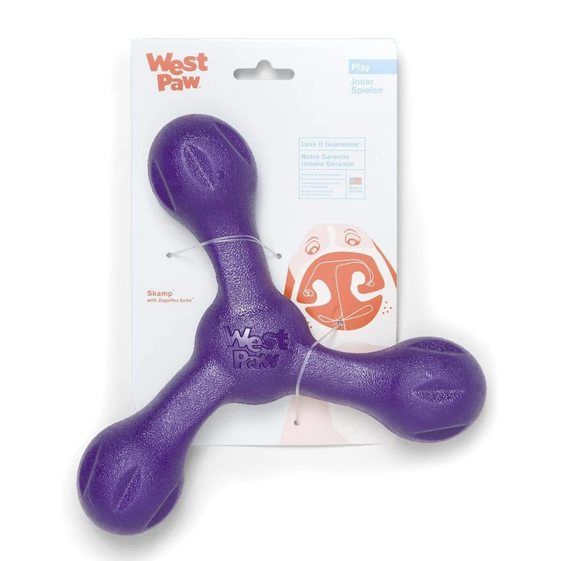 West Paw Zogoflex Skamp – Robustes Hundespielzeug für aktive Hunde | Flexibel, Kauresistent & Spülmaschinenfest