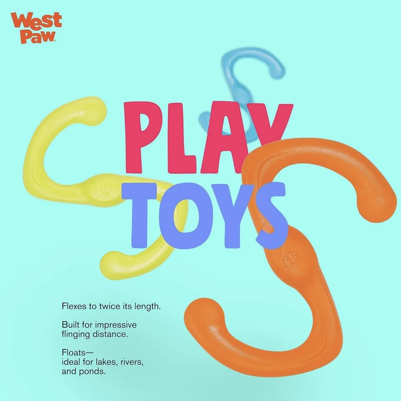 West Paw Zogoflex Bumi – Interaktives Zerrspielzeug für aktive Hunde | Robust, flexibel & perfekt für Apportieren