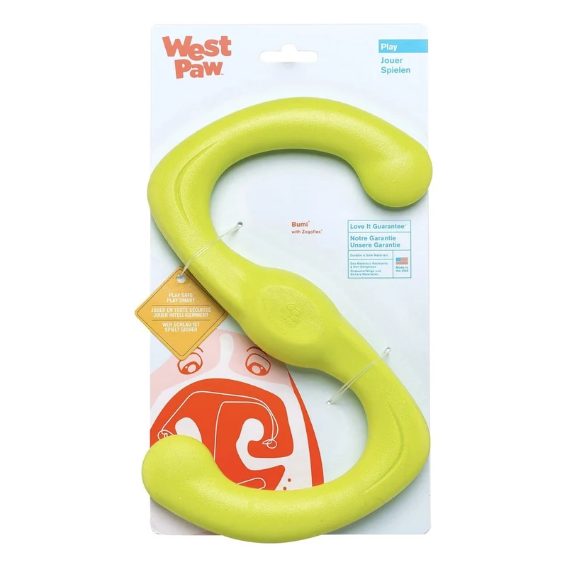 West Paw Zogoflex Bumi – Interaktives Zerrspielzeug für aktive Hunde | Robust, flexibel & perfekt für Apportieren