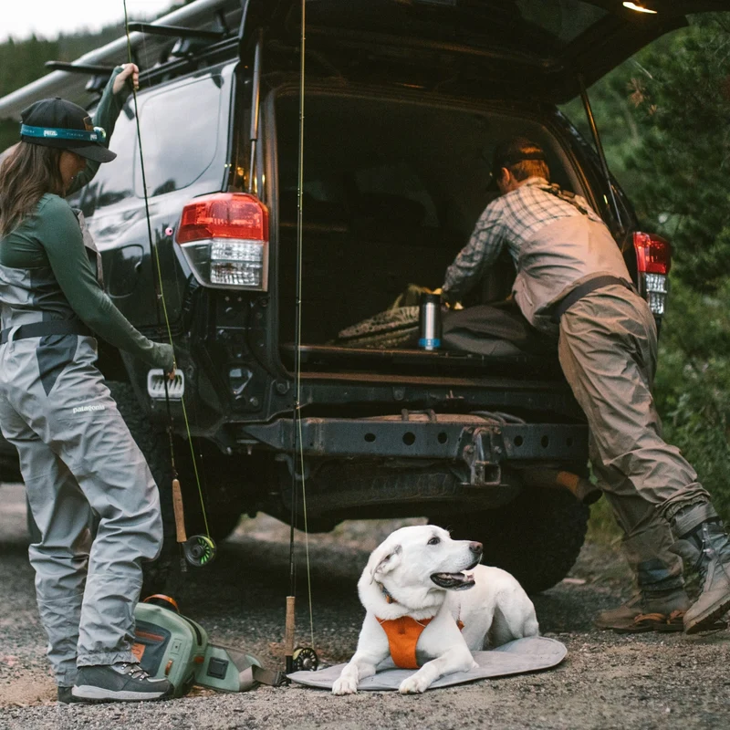 Ruffwear Highlands Pad – Ultraleichtes Outdoor-Hundebett für Auto, Camping & Abenteuer | Wasserabweisend, Maschinenwaschbar & Strapazierfähig für aktive Hunde