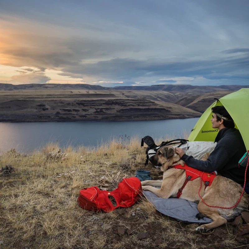 Ruffwear Highlands Pad – Ultraleichtes Outdoor-Hundebett für Auto, Camping & Abenteuer | Wasserabweisend, Maschinenwaschbar & Strapazierfähig für aktive Hunde