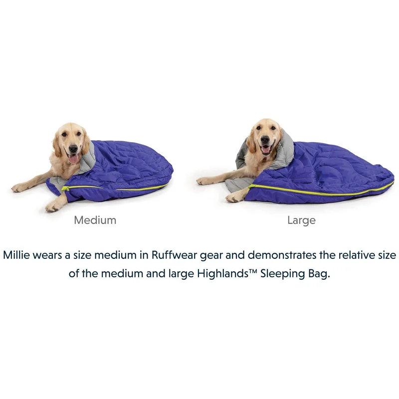 Ruffwear Highlands Sleeping Bag – Isolierter Hundeschlafsack für warme, trockene Nächte beim Camping & Trekking