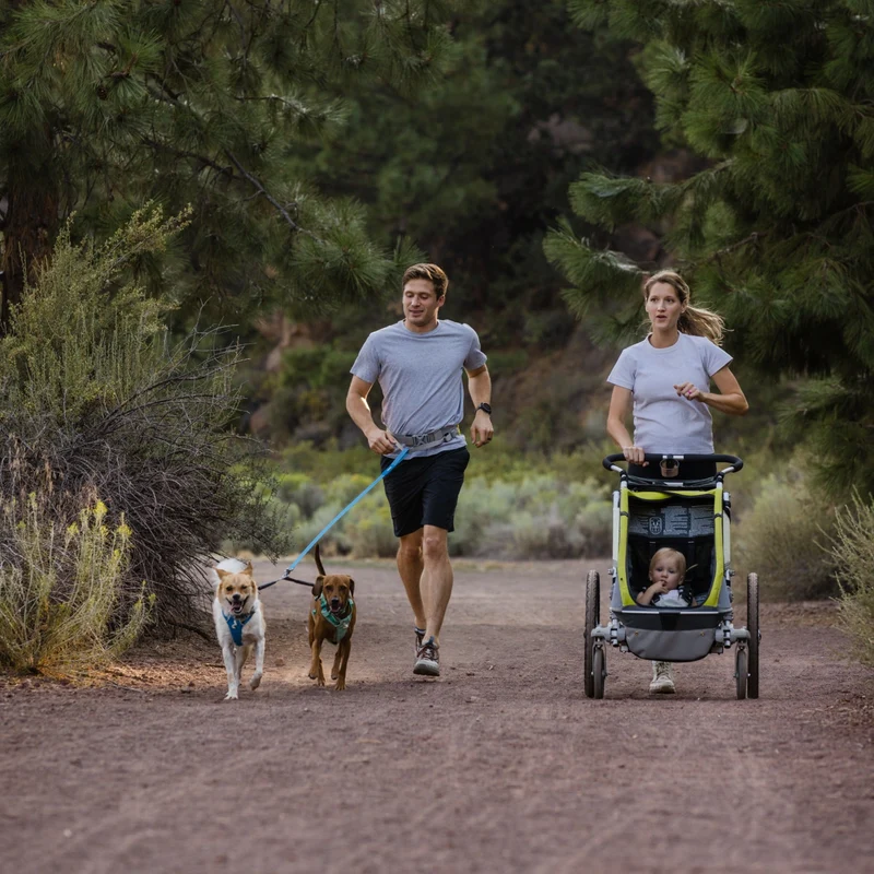 Ruffwear Double Track Coupler – Premium Hundekoppel für entspannte Spaziergänge mit 2 Hunden gleichzeitig | Verhedderte Leinen adé