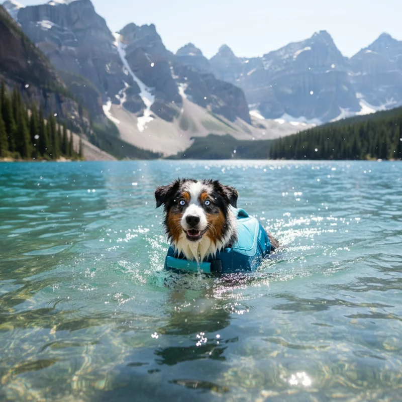Ruffwear Float Coat Hundeschwimmweste – Maximaler Auftrieb & Rettungsgriff für sicheres Schwimmen, Wassersport & Bootstouren mit deinem Hund