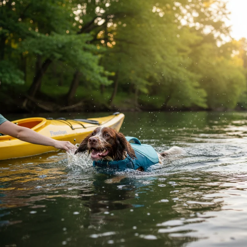 Ruffwear Float Coat Hundeschwimmweste – Maximaler Auftrieb & Rettungsgriff für sicheres Schwimmen, Wassersport & Bootstouren mit deinem Hund