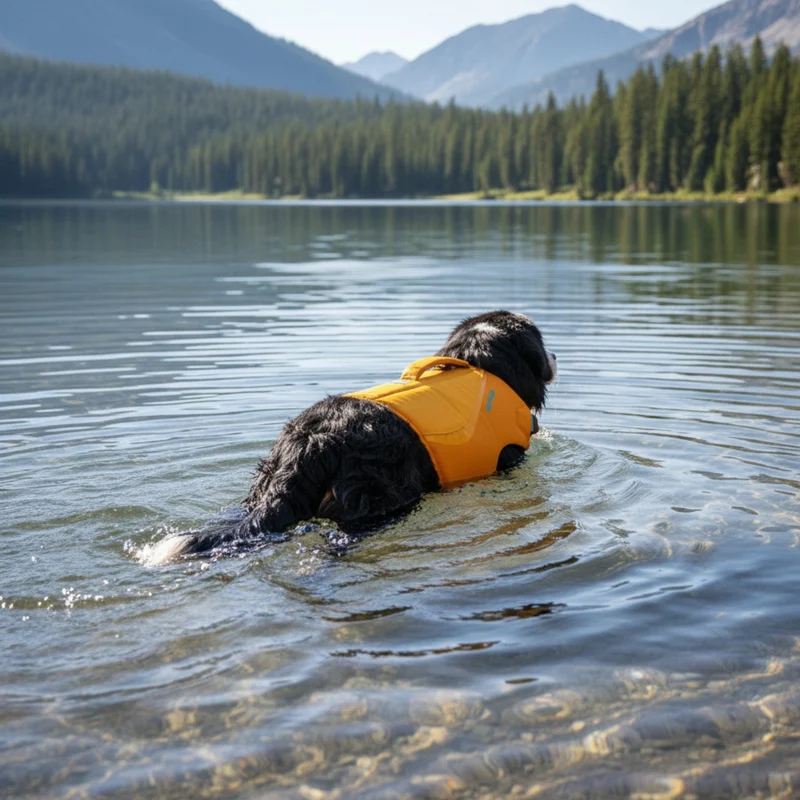 Ruffwear Float Coat Hundeschwimmweste – Maximaler Auftrieb & Rettungsgriff für sicheres Schwimmen, Wassersport & Bootstouren mit deinem Hund