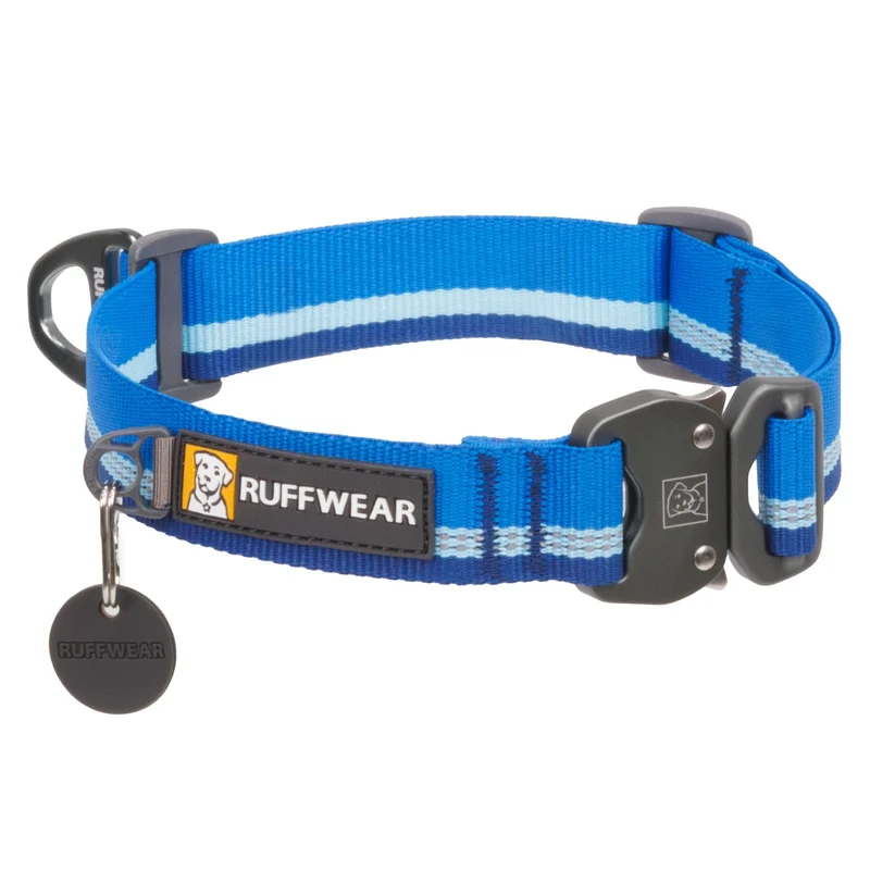 Ruffwear Top Rope Collar – Reflektierendes Premium-Hundehalsband mit robustem Aluminium-Verschluss für aktive Hunde