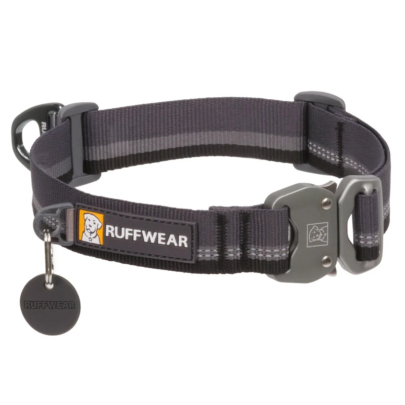 Ruffwear Top Rope Collar – Reflektierendes Premium-Hundehalsband mit robustem Aluminium-Verschluss für aktive Hunde