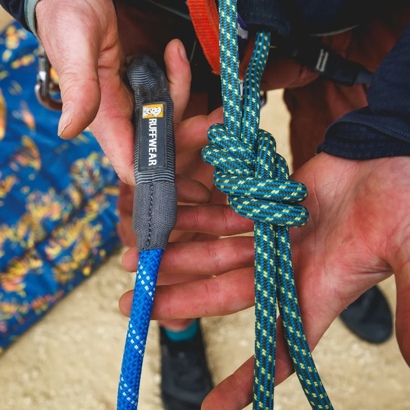 Ruffwear Knot-a-Leash – Reflektierende Hundeleine aus Kletterseil mit Sicherheitskarabiner für aktive Hunde & Outdoor-Abenteuer
